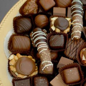 Plate of Assorted Chocolates