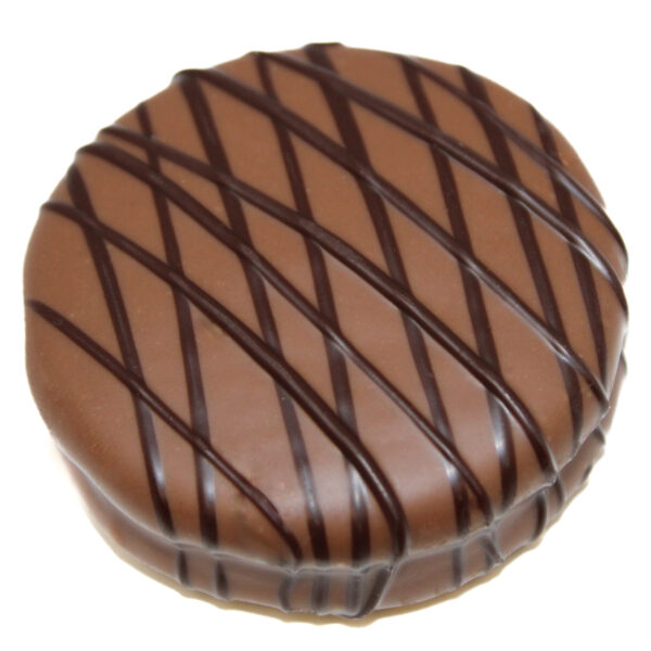 Milk Chocolate Covered Sandwich Cookie filled with Caramel