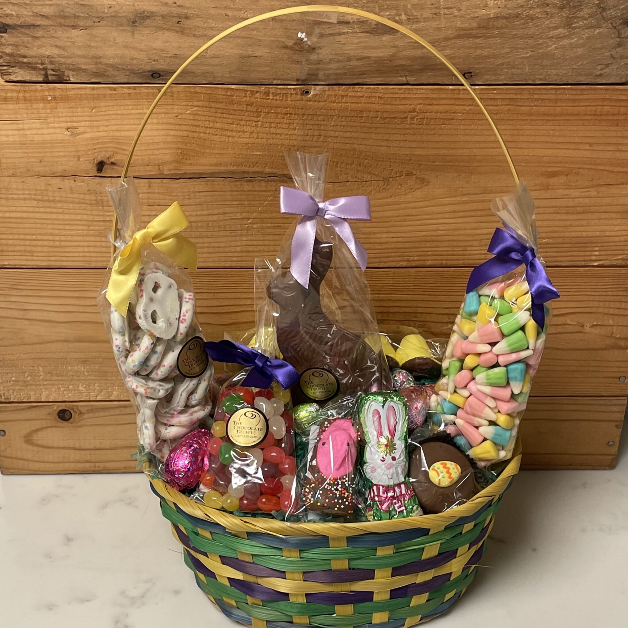 Large Easter Basket Full of Easter Treats - The Chocolate Truffe